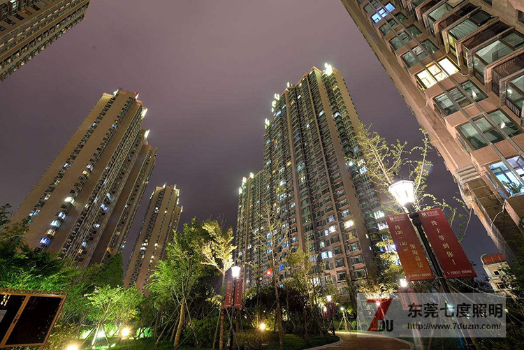 东莞91视频首页照明小区庭院灯照明效果图片