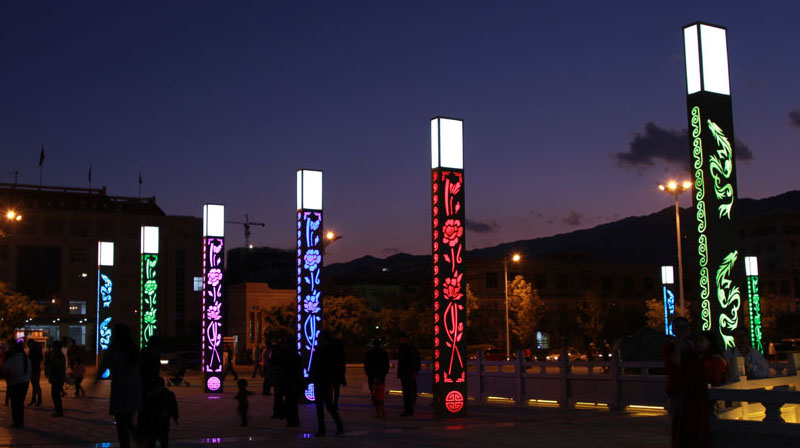 (QDJGDZ-003)公园梅兰竹菊91视频成人官网柱更多透光花纹图片