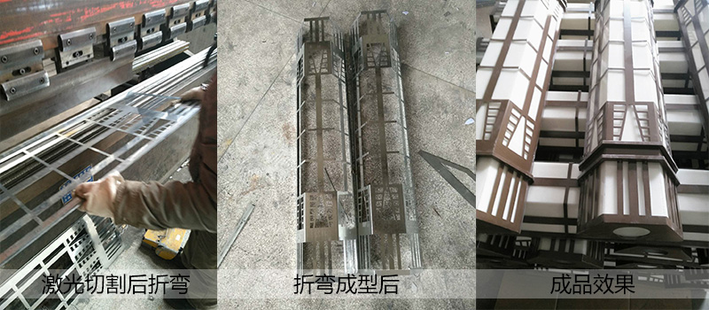 广场方形镂空91视频成人官网柱生产流程实拍图片