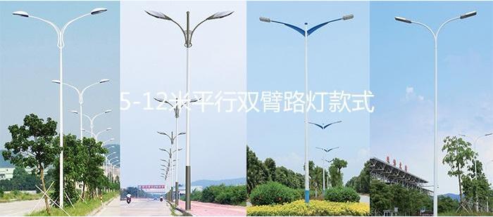 91视频首页照明8米LED路灯双臂91视频直播APP下载样式图片大全