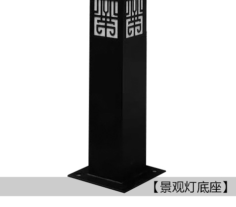 (QDJGDZ-024)方形新中式广场91视频成人官网底座法兰展示
