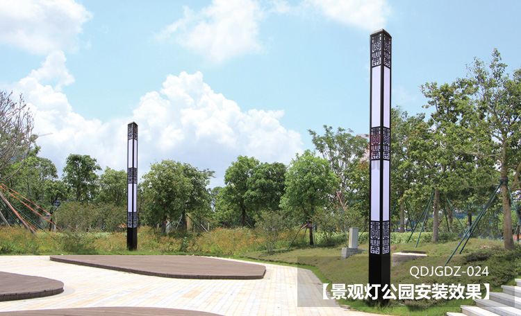 (QDJGDZ-024)方形新中式广场91视频成人官网公园安装效果图