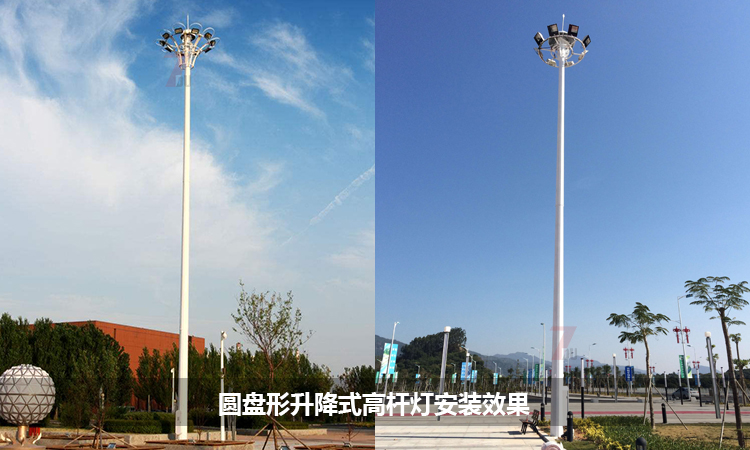圆盘自动升降式广场91视频小黄片安装实景效果
